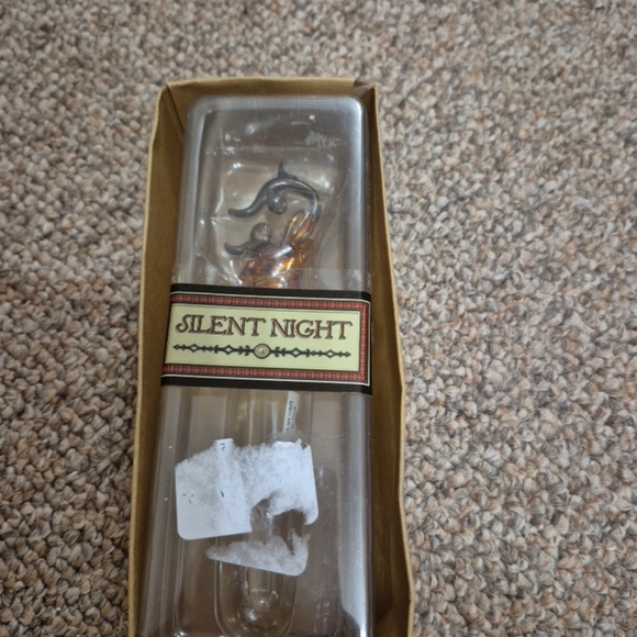 Amscan Silent Night Raindeer Blown Glass Bottle Stopper New - Picture 4 of 7